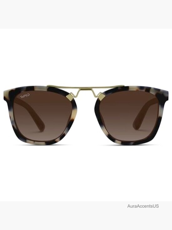 Vintage Square Oversized Polarized Sunglasses with Metal Bridge main image 4
